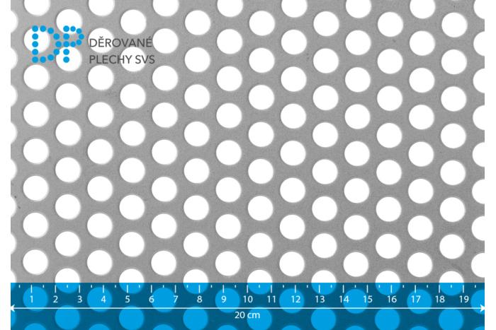 Děrovaný plech Rv 10-15 ocel