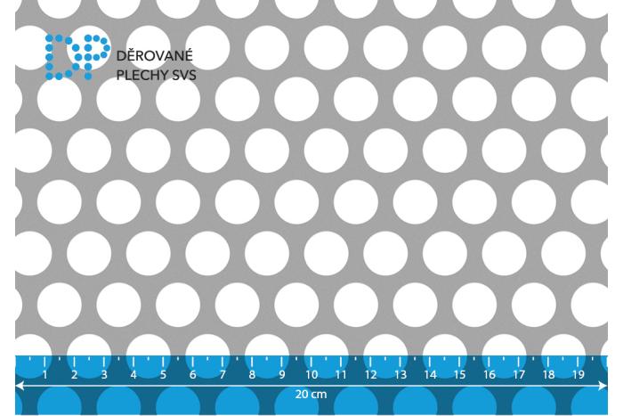 Děrovaný plech Rv 15-20 ocel