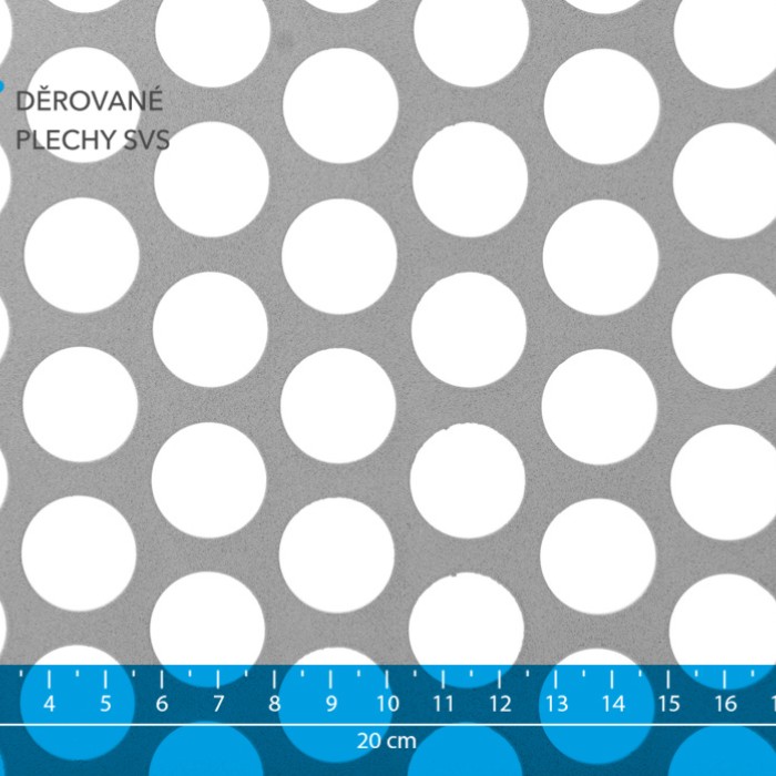 Děrovaný plech Rv 20-26 ocel