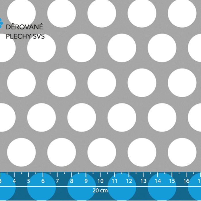 Děrovaný plech Rv 20-28 ocel