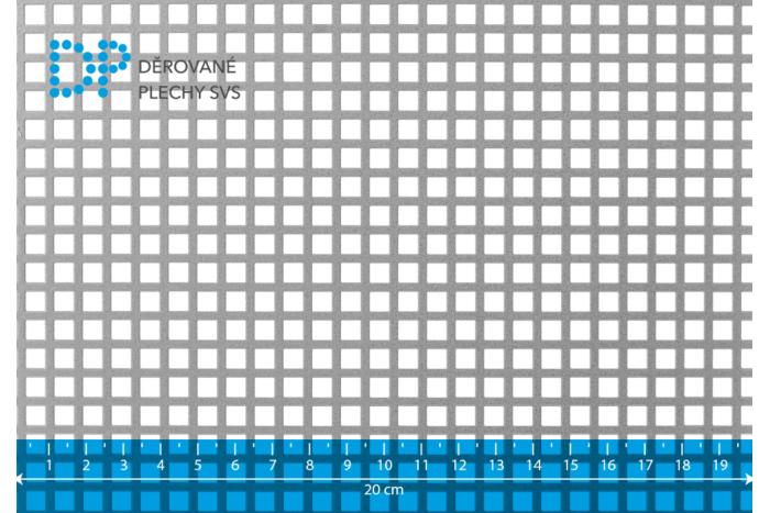 Děrovaný plech Qg 5-7.5 nerez 1.4301