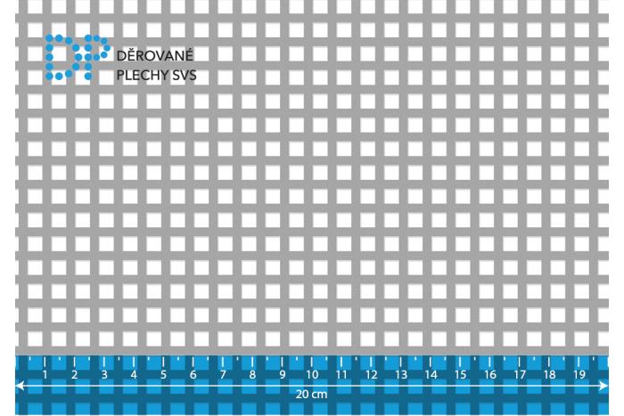 Děrované plechy Qg 5-8 hliník