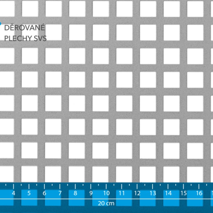 Děrovaný plech Qg 10-15 pozink