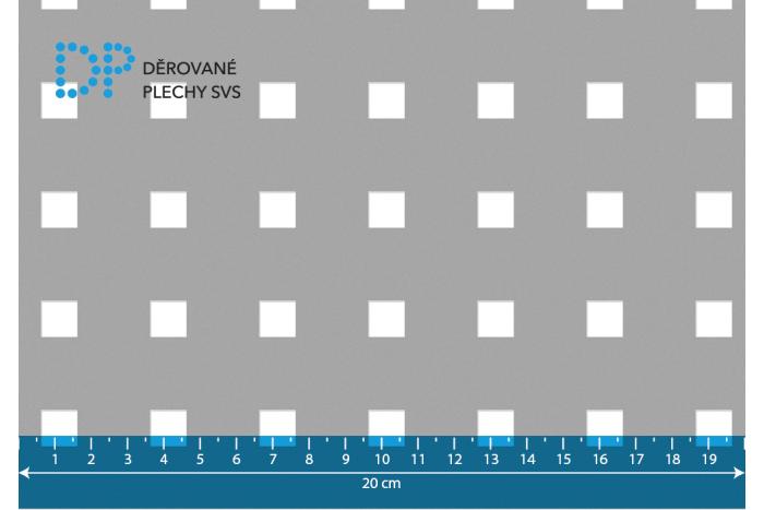 Děrovaný plech Qg 10-30 nerez 1.4301