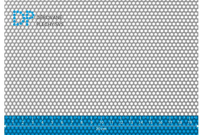 Děrovaný plech Rv 2.5-4 ocel