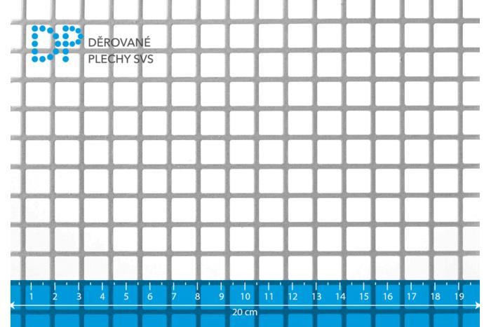 Děrovaný plech Qg 10-12 nerez 1.4404