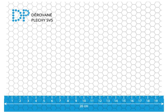 Děrovaný plech Hv 6-6.7 pozink