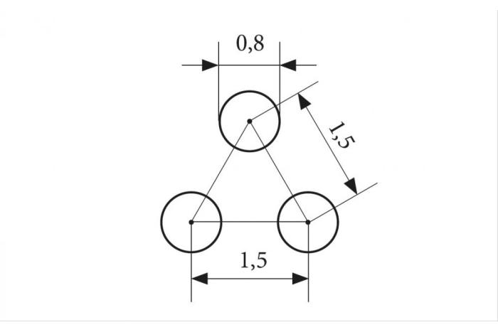 Děrovaný plech Rv 0.8-1.5 nerez 1.4301