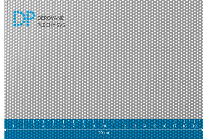 Děrovaný plech Rv 1.5-3 ocel