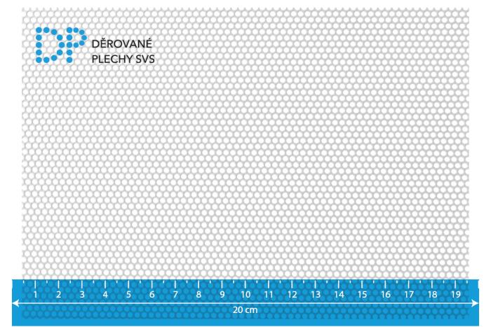 Děrovaný plech Rv 2-3 nerez 1.4301