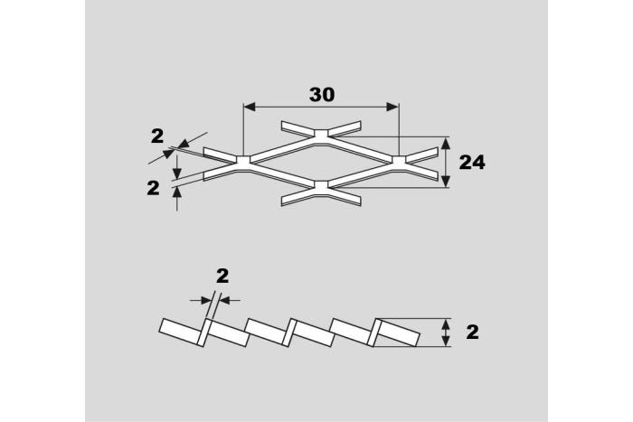 Tahokov ocelový Q30x24/2