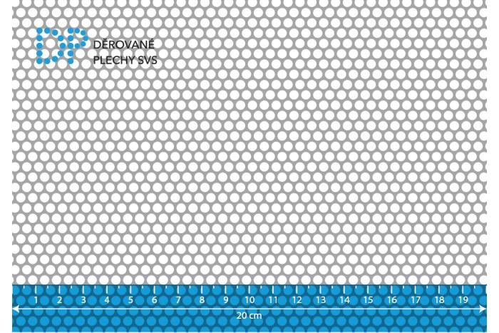 Děrovaný plech Rv 4-5 ocel