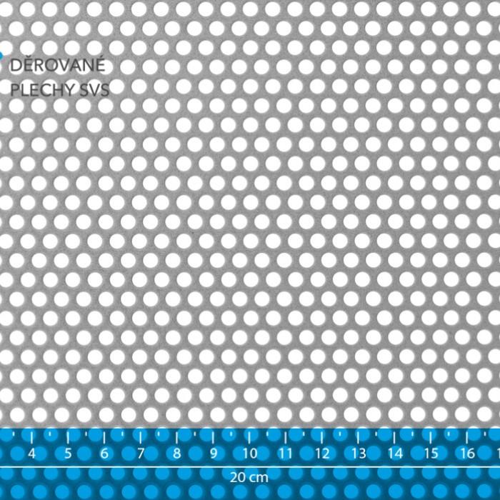 Děrovaný plech Rv 4-6 pozink