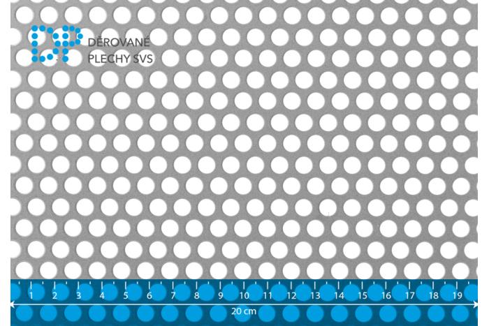 Děrovaný plech Rv 7-10 pozink