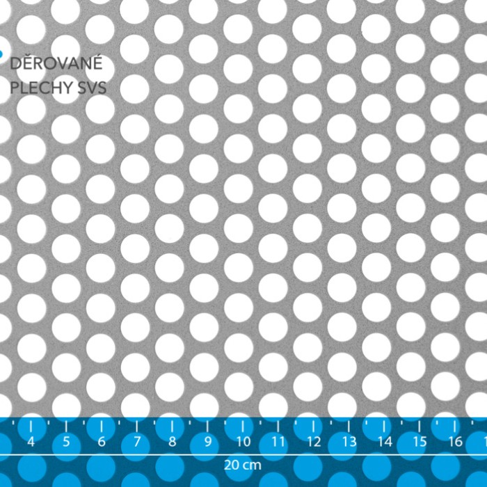 Děrovaný plech Rv 8-11 pozink