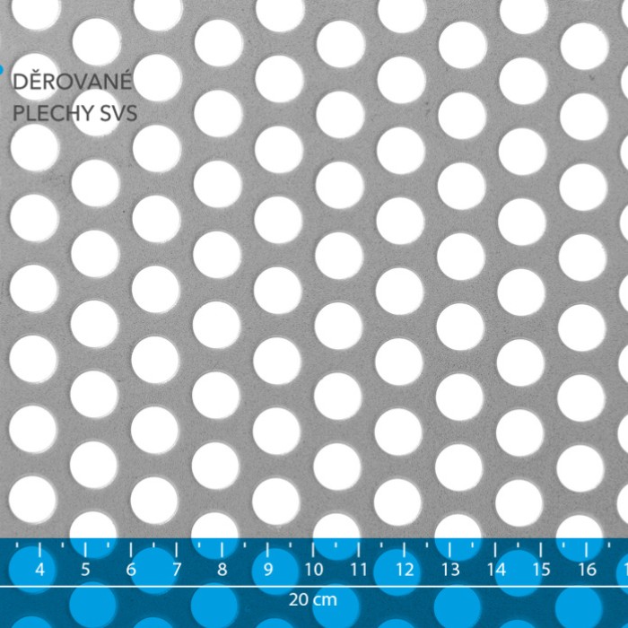 Děrovaný plech Rv 10-15 pozink