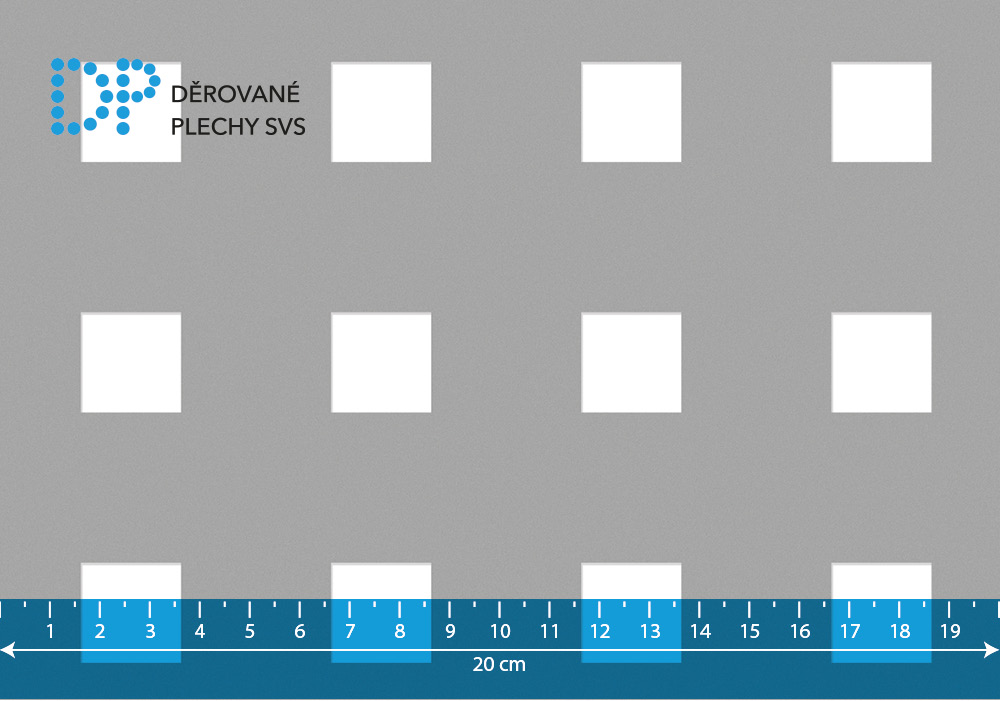 Děrovaný plech hliníkový Qg 20-50