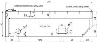 Schodišťové stupně 1200x240