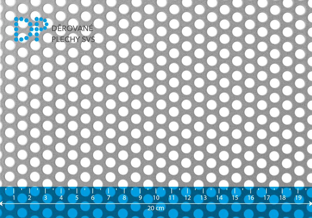 Děrovaný plech nerezový Rv 6-9