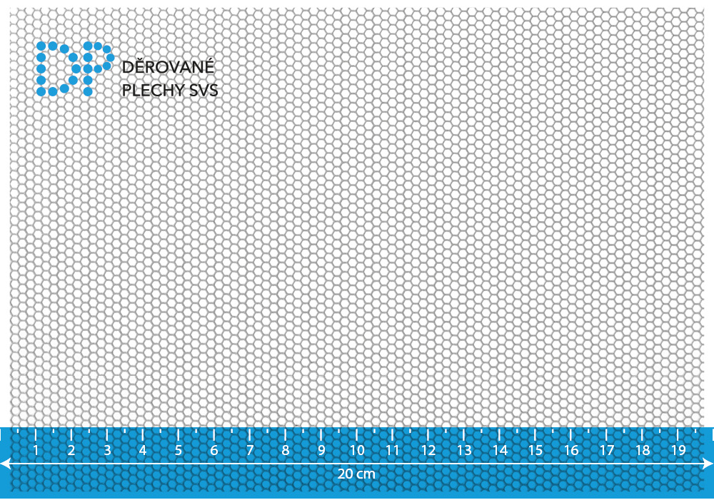 Děrovaný plech ocelový Hv 2-2,5