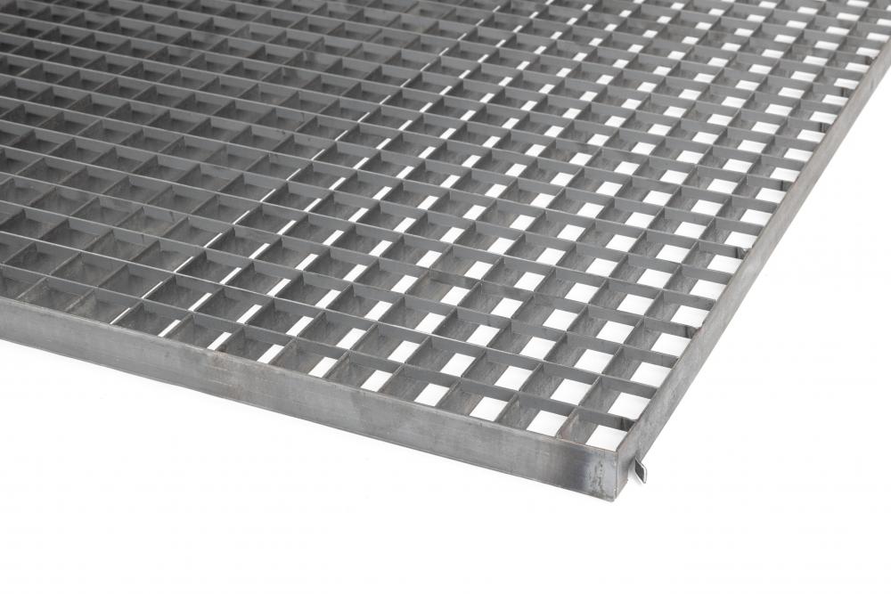 Ocelový rošt surový 1000x1000 lisovaný