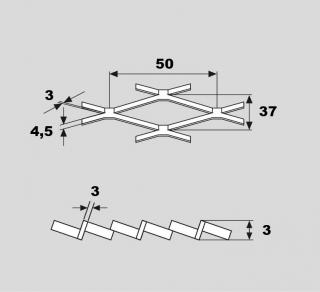 Tahokov ocelový Q50x37