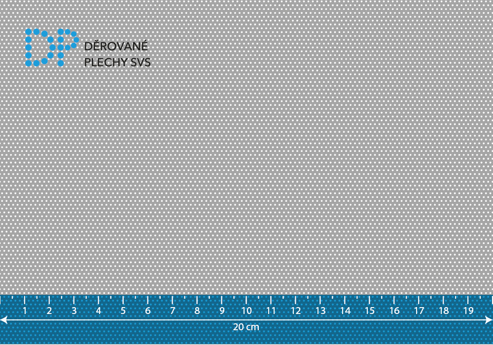 Děrovaný plech nerezový Rv 0,8-1,5