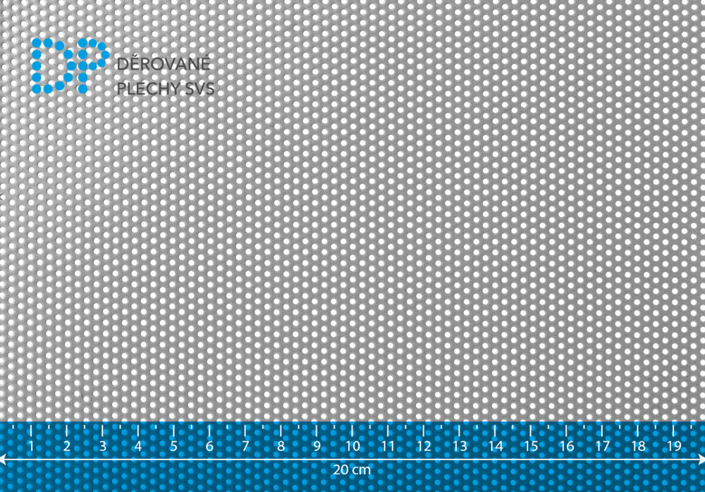 Děrovaný plech hliníkový Rv 1,5-3