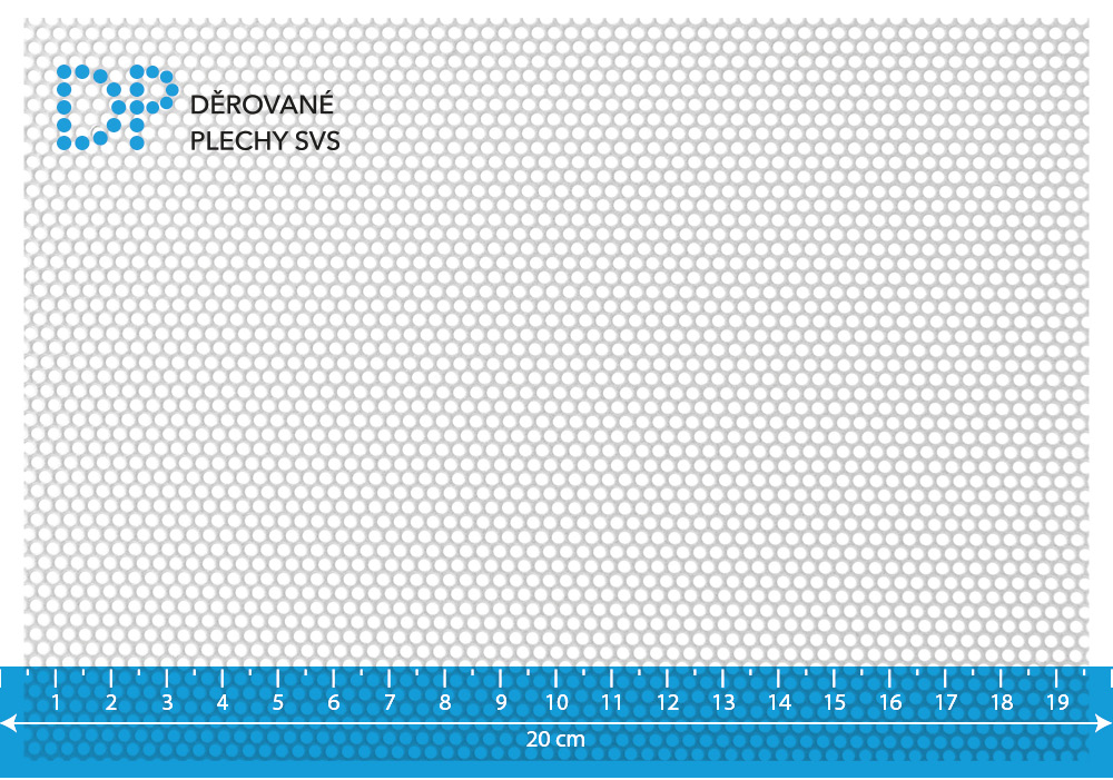Děrovaný plech ocelový Rv 2-3