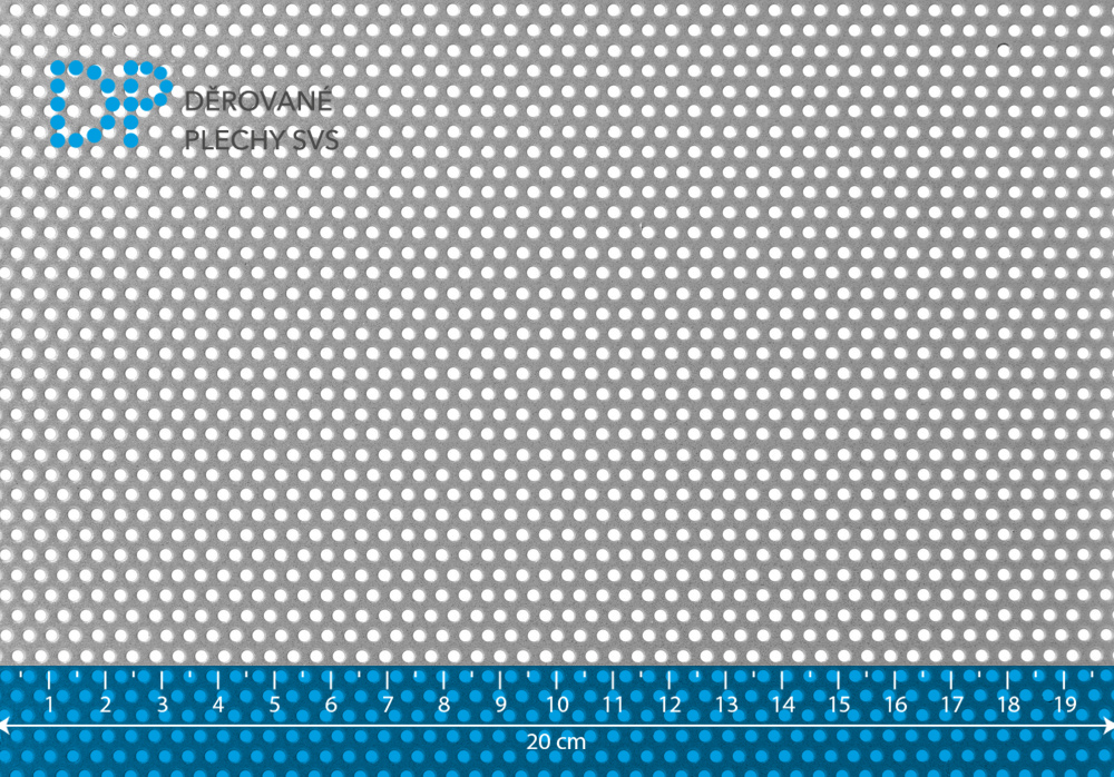 Děrovaný plech nerezový Rv 2-4