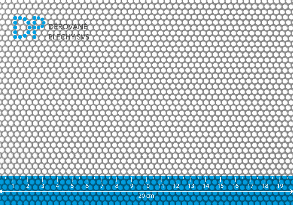 Děrovaný plech ocelový Rv 3-4