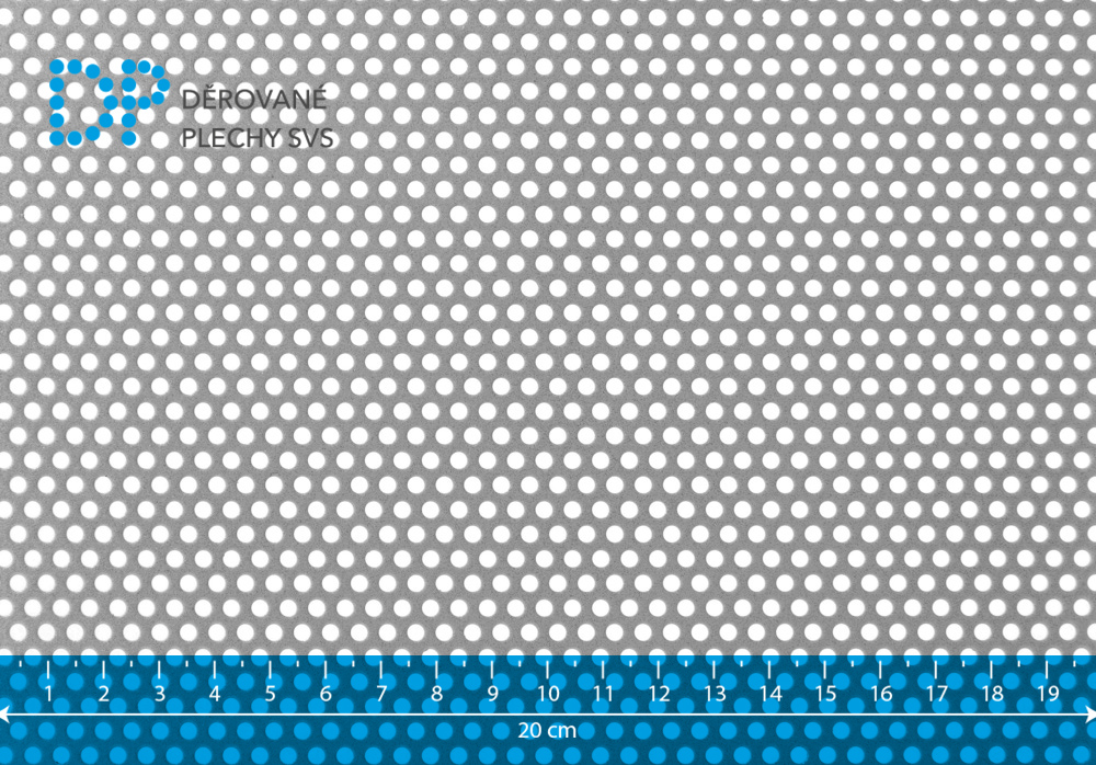 Děrovaný plech pozinkovaný Rv 3-5