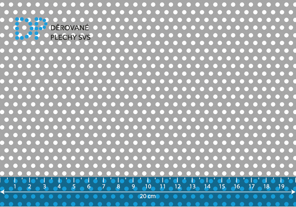 Děrovaný plech nerezový Rv 3-6