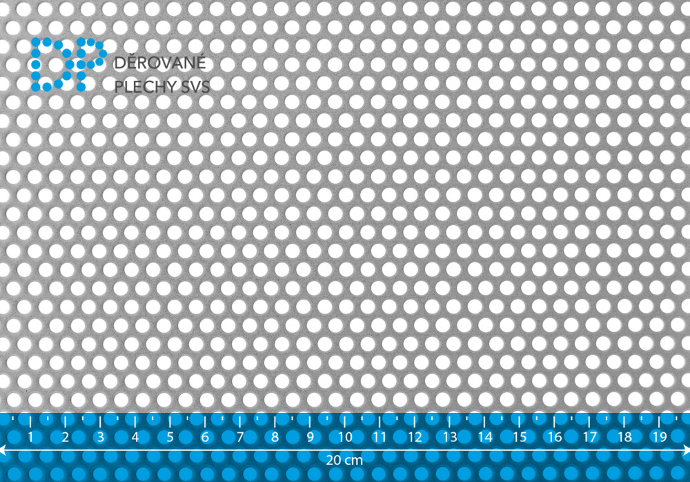Děrovaný plech ocelový Rv 4-6