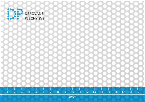 Děrovaný plech nerezový Rv 5-7