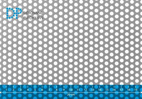 Děrovaný plech nerezový Rv 5-8