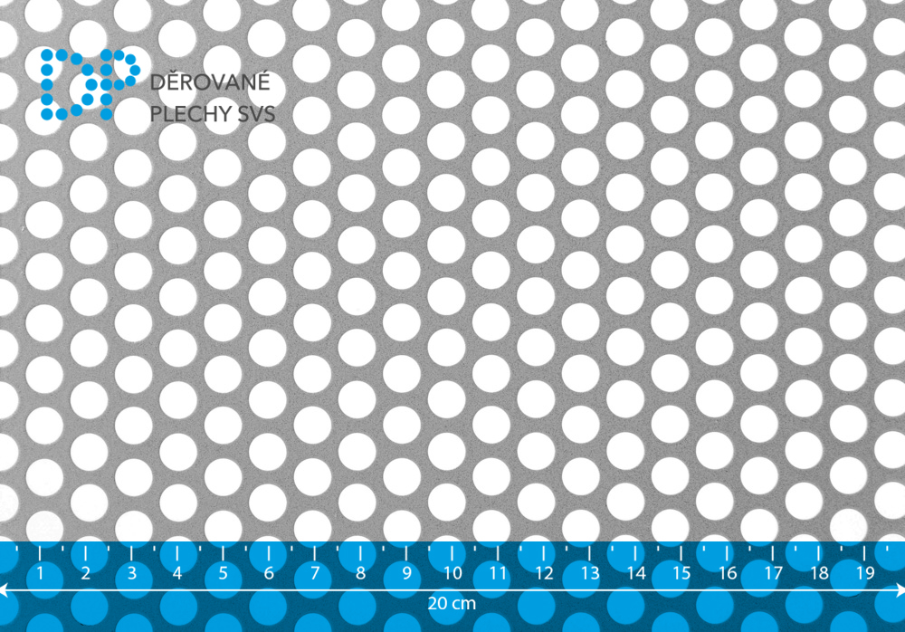 Děrovaný plech ocelový Rv 8-11