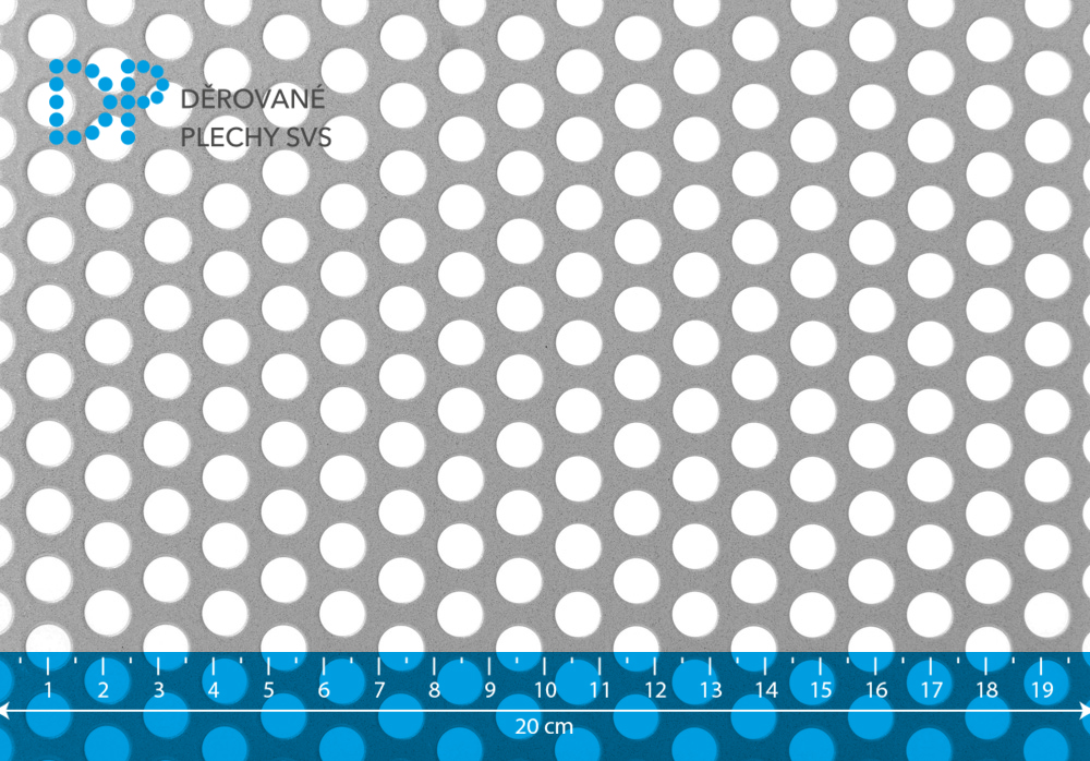 Děrovaný plech ocelový Rv 8-12