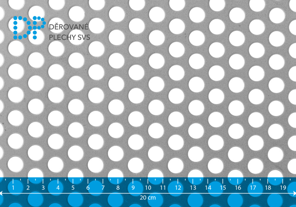 Děrovaný plech nerezový Rv 10-15